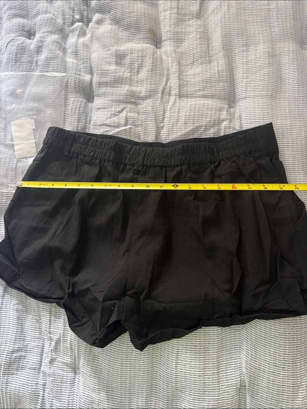 Women’s Black Casual Shorts - Classic High-Waist Style - Picture 2 of 3